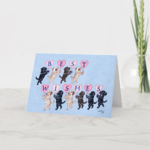 Carte Funny Labradors pour Mariage
