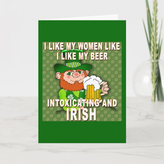 Carte Funny Leprechaun Mème pour le Jour de la Saint Pat (Devant)