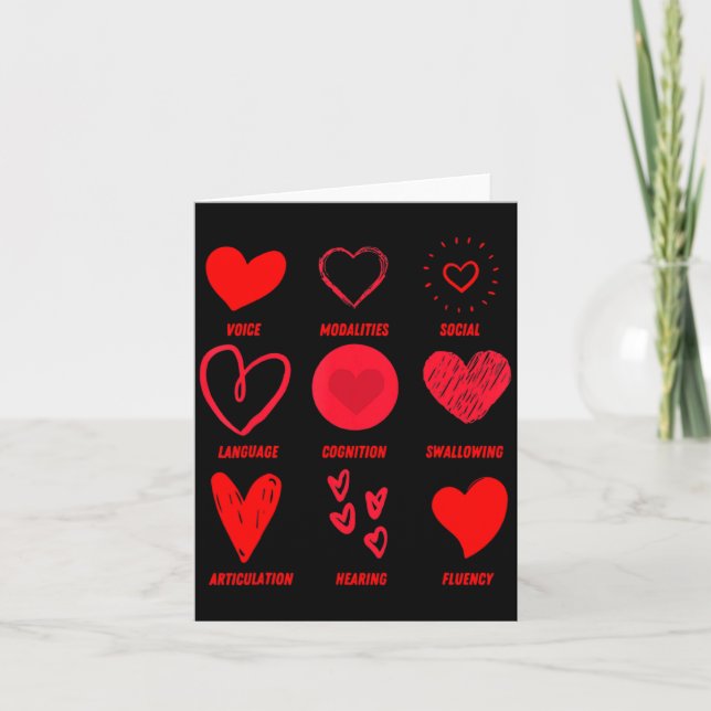 Carte Funny Lsp Speech Language Pathologist Valentines  (Devant)