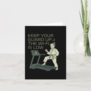 Carte Funny Martial Arts Boxing Keep Your Guard Up Wi-Fi