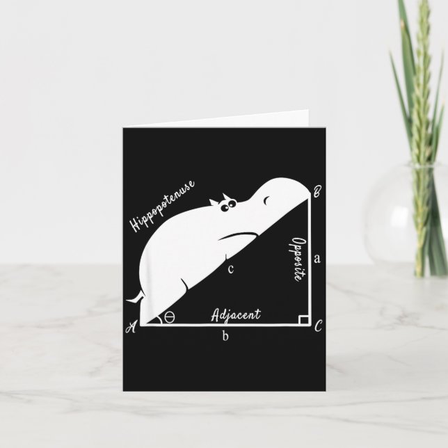 Carte Funny Math Teacher,funny Hiptenuse,geometry Teache (Devant)