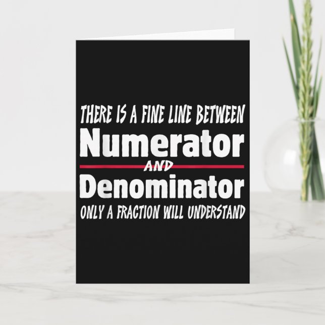 Carte Funny Math Teacher Joke Men Women Fun Student Quot (Devant)