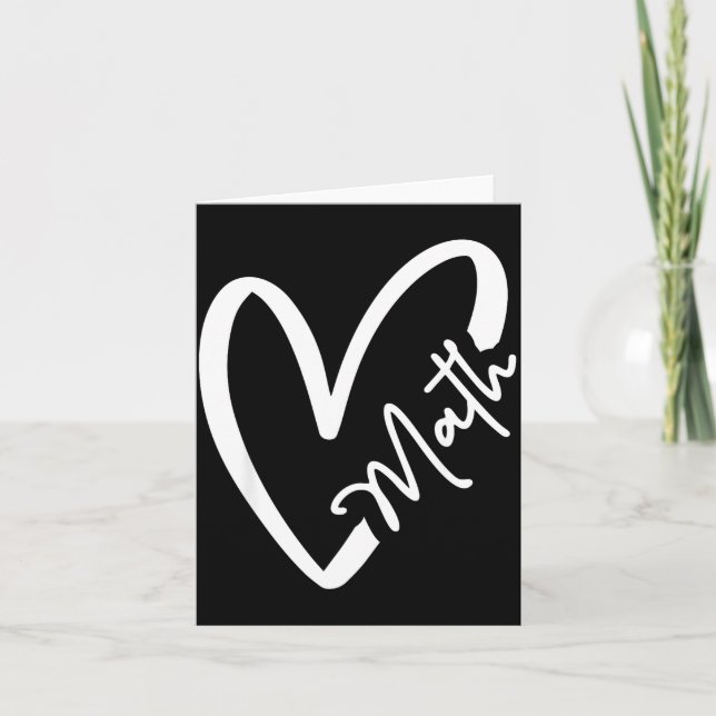 Carte Funny Mathematician Teacher Kids Physicist I Love  (Devant)