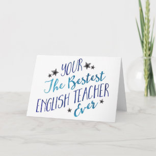 Carte Funny Mispelled Bestest English Teacher Ever
