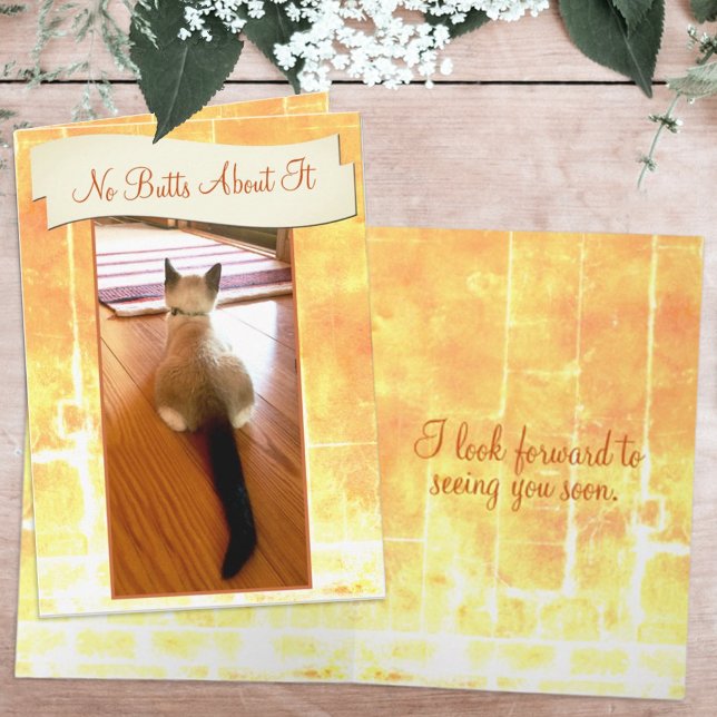 Carte Funny Missing You Siamese Chatton Photo Placeholde (Créateur téléchargé)