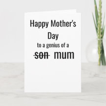 Funny Mother's Day | A Genius of a Mum