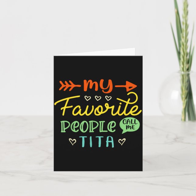 Carte Funny Mother's Day Gift My Favorite People Call Me (Devant)