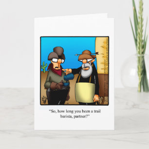 Carte Funny National Cowboy Day Grey Card