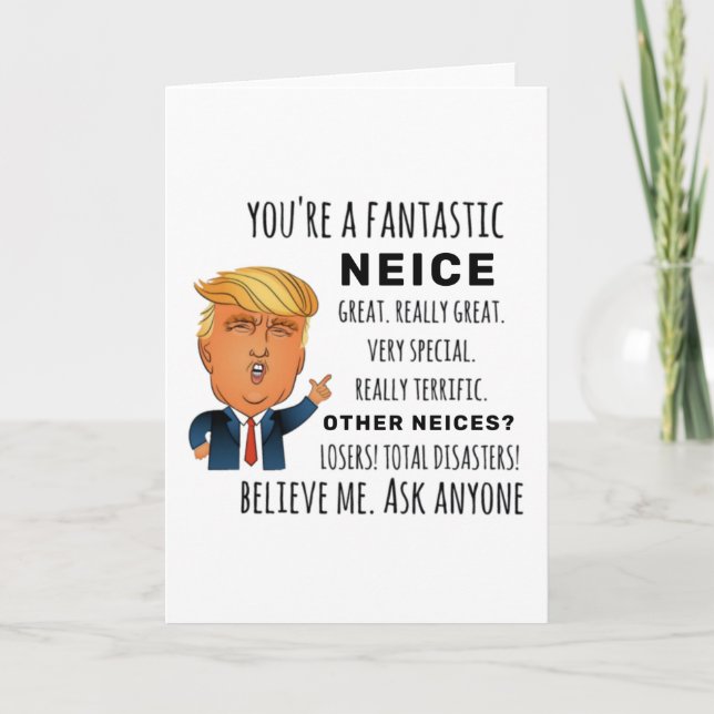Carte Funny Neice Anniversaire Meilleur Cadeau (Devant)