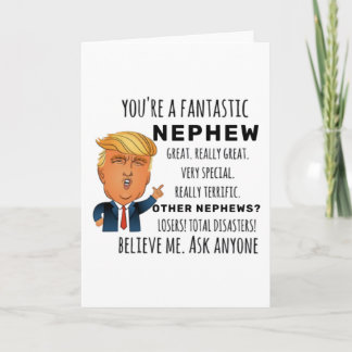 Carte Funny Nephew Anniversaire Meilleur Cadeau