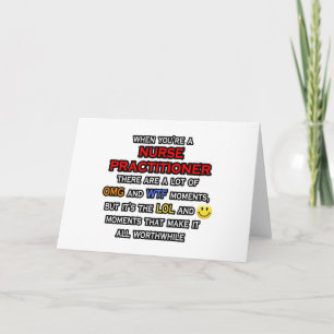 Carte Funny Nurse Practitioner ... OMG WTF