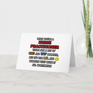 Carte Funny Nurse Practitioner ... OMG WTF