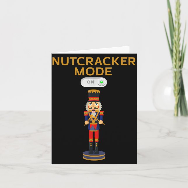 Carte Funny Nutcracker Shirt Christmas Nutcracker Mode O (Devant)