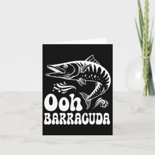 Carte Funny Ohh Barracuda Pêche Pour Les Amateurs De Roc