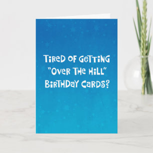 Carte Funny "Over the Hill" 59e anniversaire