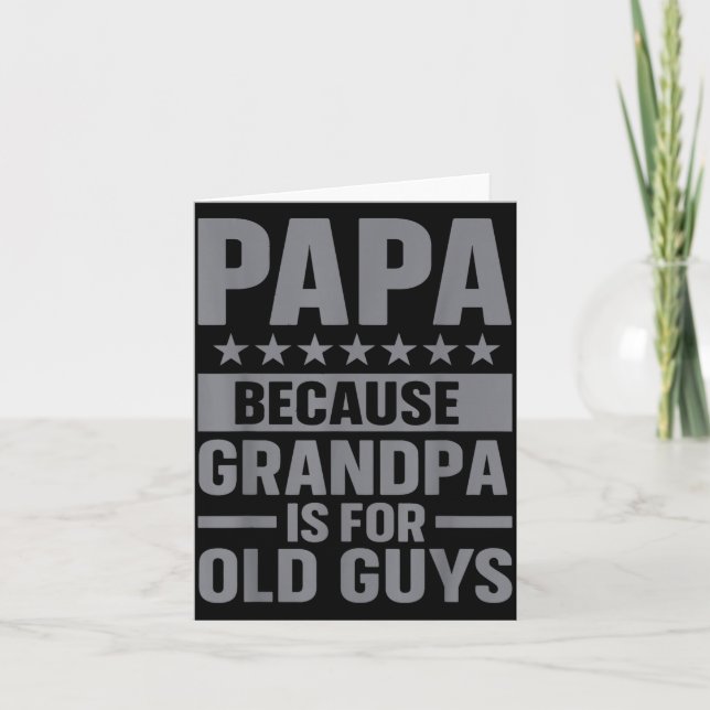 Carte Funny Papa Art For Grandpa From Grandkids Father's (Devant)