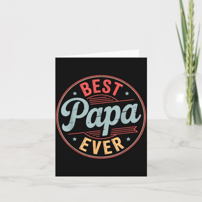 Carte Funny Papa Art For Grandpa From Grandkids Father's (Devant)
