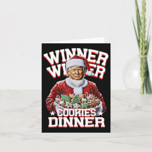 Carte Funny Père Noël Trump Gagnante de Noël Cookies