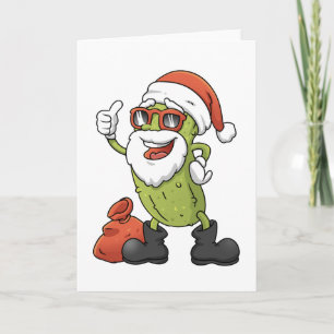 Carte Funny Pickle Santa Claus