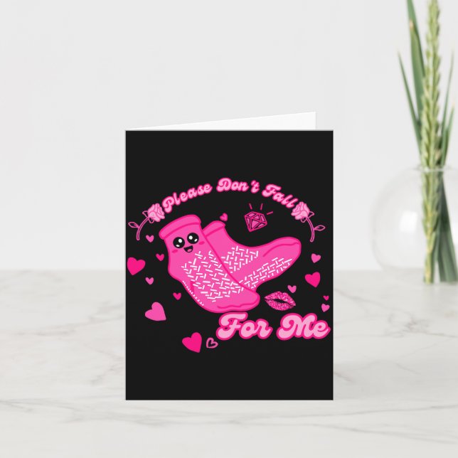 Carte Funny Please Don't Fall For Me Medical Non Slip So (Devant)