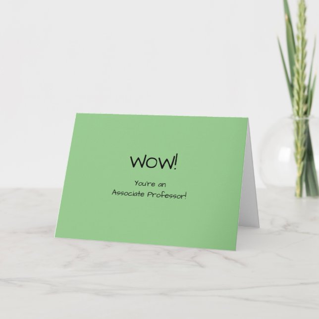 Carte Funny Professeur Associé Félicitations (Devant)