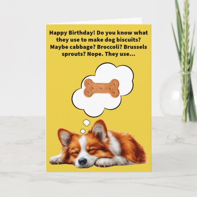 Carte Funny Pun Collie Flour Joyeux anniversaire (Devant)