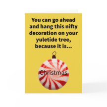 Funny Pun Noël à la menthe Joyeux Noël