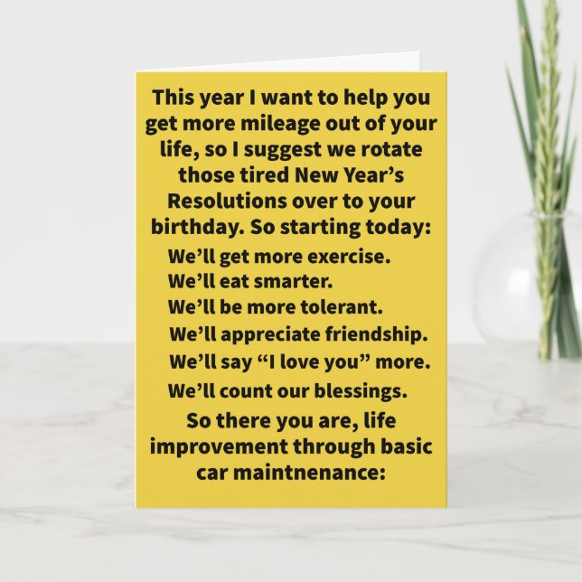 Carte Funny Pun Nous alignerons heureux anniversaire (Devant)