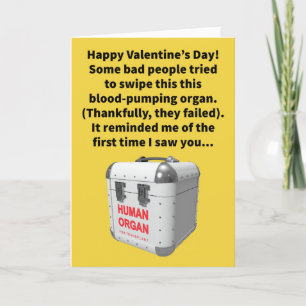 Carte Funny Pun Stole My Heart Valentine's Day