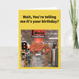 Carte Funny Pun Well Aisle B Anniversaire