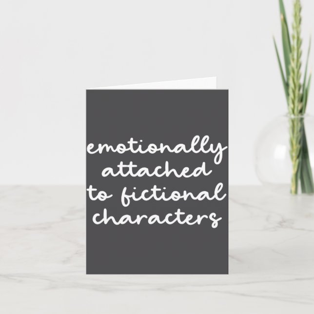 Carte Funny Quote For Book Lovers Modern Script  (Devant)