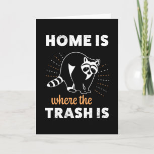 Carte Funny Raccoon Trash panda Racoon Gift