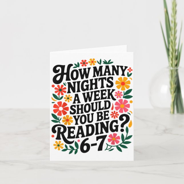 Carte Funny Reading 6 7 Six Seven Meme Englieacher Book  (Devant)