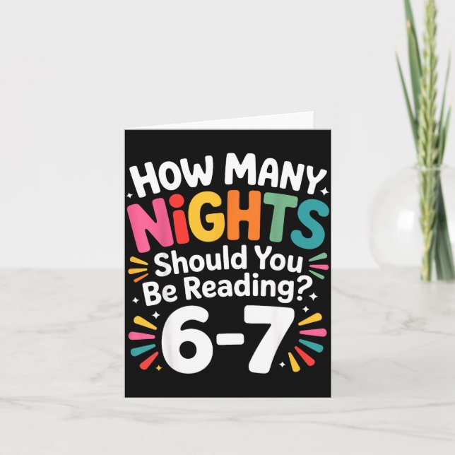 Carte Funny Reading 6 7 Six Seven Meme Englieacher Book  (Devant)
