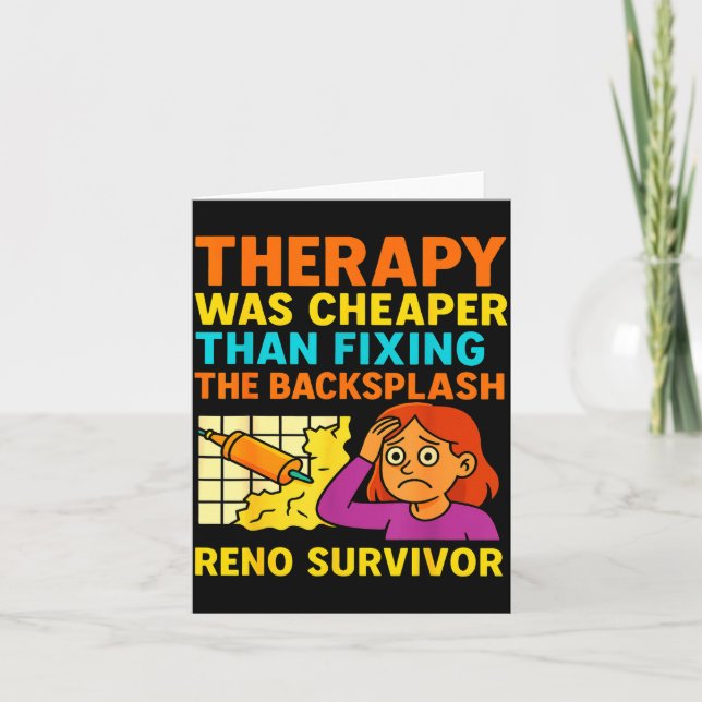 Carte Funny Renovation Remodeling Diy Construction New H (Devant)