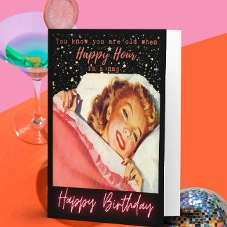 Carte Funny Retro Birthday Card Best Friend-Sassy-Happy