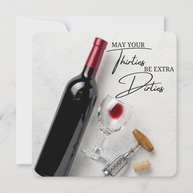 CARTE FUNNY ROMANTIC GREETING CARD POUR 30E ANNIVERSAIRE (Devant)