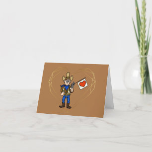 Carte Funny Romantique Cowboy Lover Card