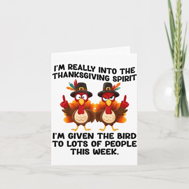 Carte Funny Sarcastic Novelty Tee I've Given The Bird Me (Devant)