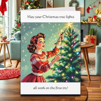 Carte Funny Sarcastic Retro Christmas Humor
