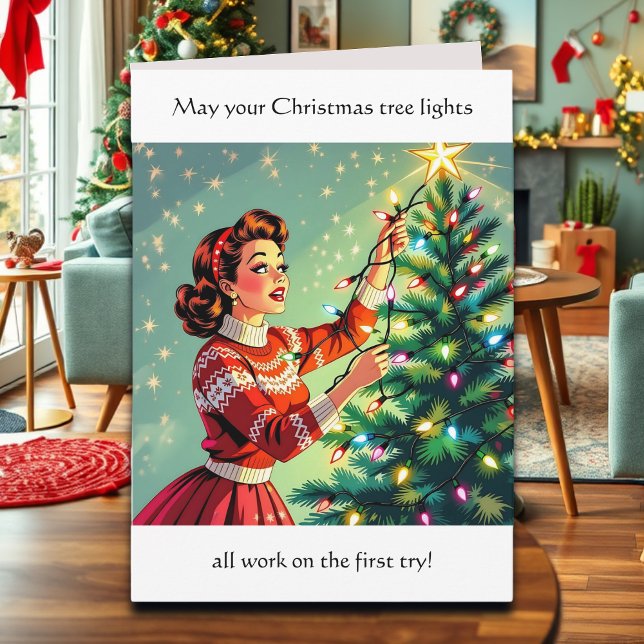 Carte Funny Sarcastic Retro Christmas Humor (Créateur téléchargé)