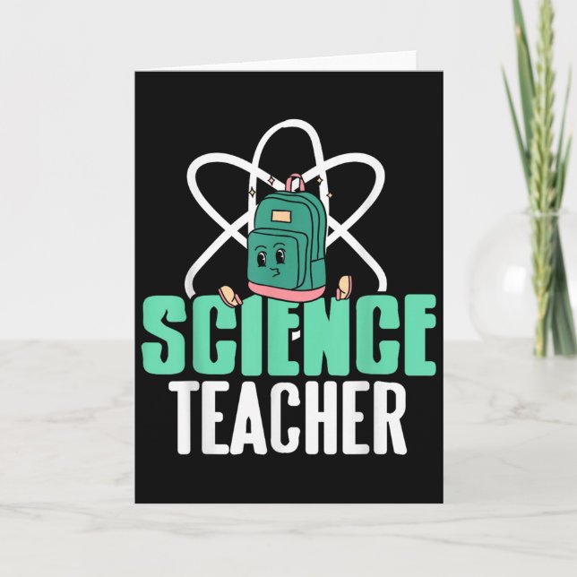 Carte Funny Science Teacher Backpack School Humor  (Devant)