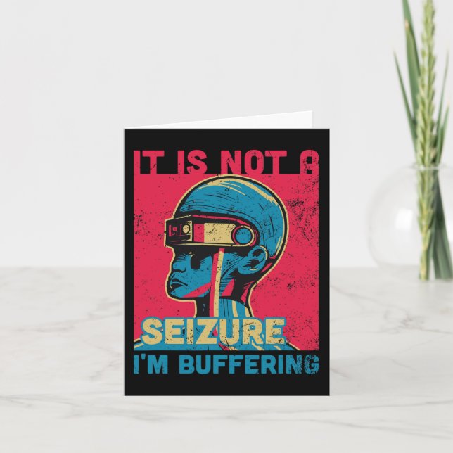 Carte Funny Seizure - Ruban pourpre pour l'Epilepsie (Devant)