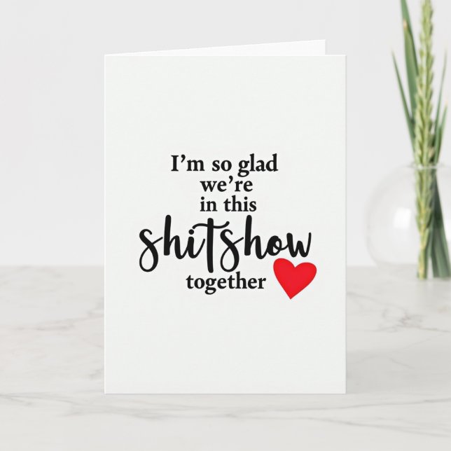 Carte Funny Shitshow Love Card (Devant)
