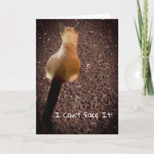 Carte Funny Siamese Kitten Butt Photo Anniversaire