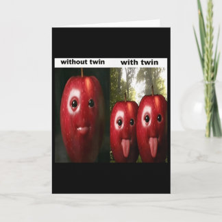 Carte Funny Silly Ai Apple Gen Z Meme Brainrot Humor Twi