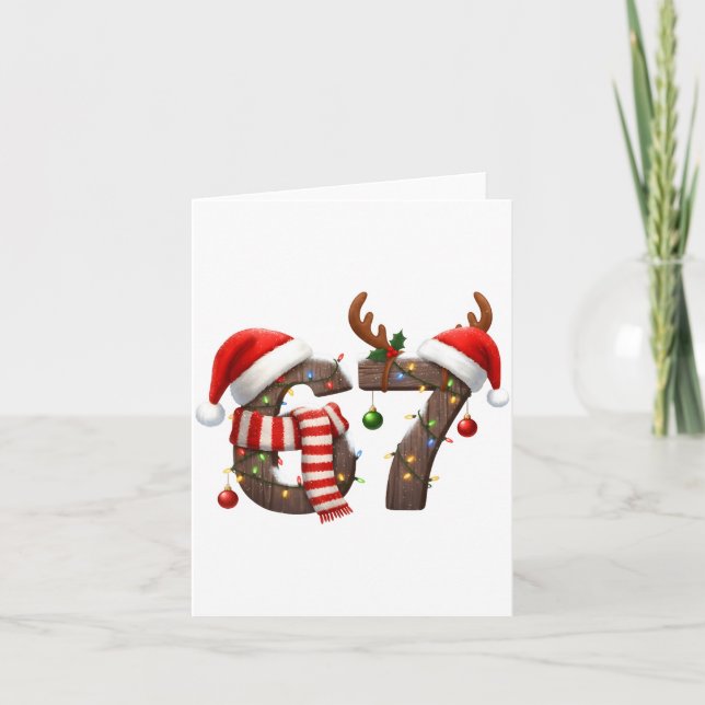 Carte Funny Six Seven Meme 6-7 Xmas 67 Christmas Lights  (Devant)