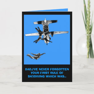 Carte Funny skydiving