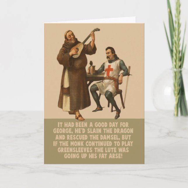 Carte Funny St George's Day (Devant)