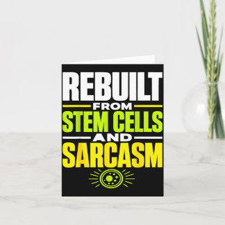 Carte Funny stem cell transplant survivor 